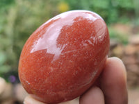 Polished Orange Quartz Gemstone Eggs - Sold Per Item - From Zimbabwe