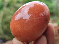 Polished Orange Quartz Gemstone Eggs - Sold Per Item - From Zimbabwe