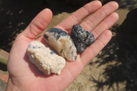 Natural Black Tourmaline & Quartz Specimens x 1.8 Kg Lot From Namibia