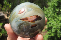 Polished Polychrome Jasper Spheres x 4 From Madagascar