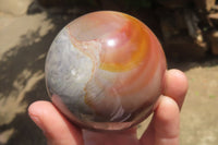 Polished Polychrome Jasper Spheres x 4 From Madagascar