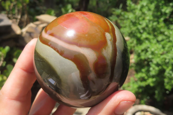 Polished Polychrome Jasper Spheres x 4 From Madagascar