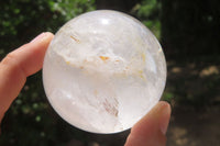 Polished Clear Quartz Crystal Balls x 4 From Madagascar