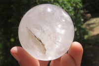 Polished Clear Quartz Crystal Balls x 4 From Madagascar