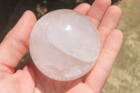 Polished Clear Quartz Crystal Balls x 4 From Madagascar