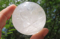 Polished Clear Quartz Crystal Balls x 4 From Madagascar