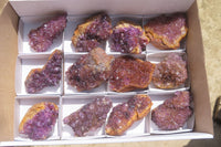 Natural Amethystos Amethyst Specimens x 12 From Kwaggafontein, South Africa