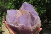 Polished Chevron Amethyst Points x 2 From Madagascar