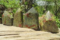 Polished Dragons Blood Stone Points x 4 From South Africa