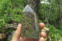 Polished Dragons Blood Stone Points x 4 From South Africa