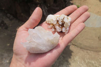 Natural Clear Quartz Clusters x 27 From Madagascar