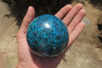 Polished Chrysocolla Conglomerate Sphere x 1 From Congo