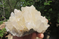 Natural Clear Quartz Clusters x 3 From Mpika, Zambia