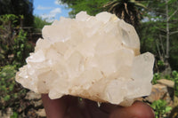 Natural Clear Quartz Clusters x 3 From Mpika, Zambia