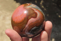 Polished Polychrome Jasper Spheres x 4 From Madagascar