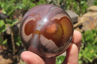 Polished Polychrome Jasper Spheres x 4 From Madagascar