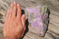 Natural Stichtite Specimens x 2 From Barberton, South Africa