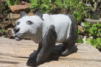 Hand Made Wonder Stone Panda Carving x 1 From Zimbabwe