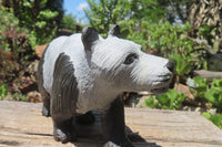 Hand Made Wonder Stone Panda Carving x 1 From Zimbabwe