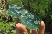 Polished On One Side Emerald Mtorolite Plates x 6 From Mutorashanga, Zimbabwe