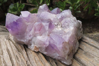 Natural Jacaranda Amethyst Quartz Cluster x 1 from Mumbwa, Zambia