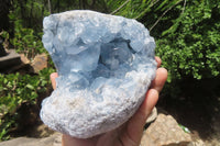 Natural Celestite Geode Specimen x 1 From Sakoany, Madagascar