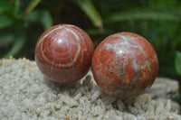 Polished Red Jasper Sphere-Balls - Sold Per Item - From Northern Cape, South Africa