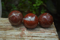 Polished Red Jasper Sphere-Balls - Sold Per Item - From Northern Cape, South Africa