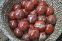 Polished Red Jasper Sphere-Balls - Sold Per Item - From Northern Cape, South Africa