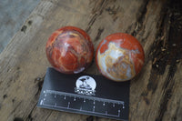 Polished Red Jasper Sphere-Balls - Sold Per Item - From Northern Cape, South Africa