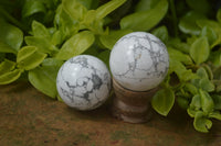 Polished Lightning Strike Howlite Sphere-Balls - Sold Per Item - From Zimbabwe