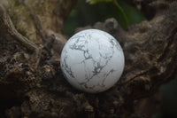 Polished Lightning Strike Howlite Sphere-Balls - Sold Per Item - From Zimbabwe