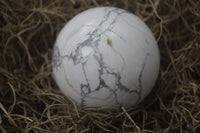 Polished Lightning Strike Howlite Sphere-Balls - Sold Per Item - From Zimbabwe