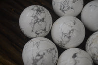 Polished Lightning Strike Howlite Sphere-Balls - Sold Per Item - From Zimbabwe