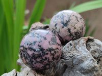 Polished Rhodonite Sphere-Balls - Sold Per Item - From Madagascar