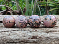 Polished Rhodonite Sphere-Balls - Sold Per Item - From Madagascar