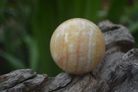 Polished Honey Aragonite Gemstone Sphere-Balls - Sold Per Item - From Ais-Ais Namibia