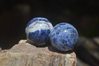 Polished Blue Sodalite Sphere-Balls - Sold Per Item - From Kunene River, Namibia