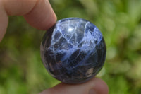 Polished Blue Sodalite Sphere-Balls - Sold Per Item - From Kunene River, Namibia