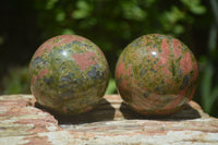 Polished Unakite Sphere-Balls - Sold Per Item - From Messina, South Africa