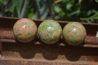 Polished Unakite Sphere-Balls - Sold Per Item - From Messina, South Africa