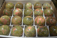 Polished Unakite Sphere-Balls - Sold Per Item - From Messina, South Africa