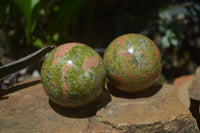 Polished Unakite Sphere-Balls - Sold Per Item - From Messina, South Africa