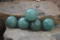 Polished Small Green Quartz Sphere-Balls - Sold Per Item - From Zimbabwe