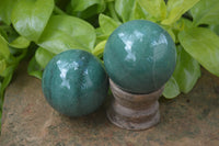 Polished Small Green Quartz Sphere-Balls - Sold Per Item - From Zimbabwe