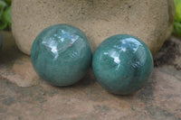 Polished Small Green Quartz Sphere-Balls - Sold Per Item - From Zimbabwe