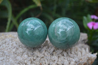 Polished Small Green Quartz Sphere-Balls - Sold Per Item - From Zimbabwe