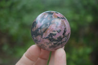 Polished Medium Rhodonite Sphere-Balls - Sold Per Item - From Madagascar