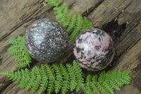 Polished Medium Rhodonite Sphere-Balls - Sold Per Item - From Madagascar