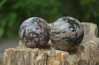 Polished Medium Rhodonite Sphere-Balls - Sold Per Item - From Madagascar